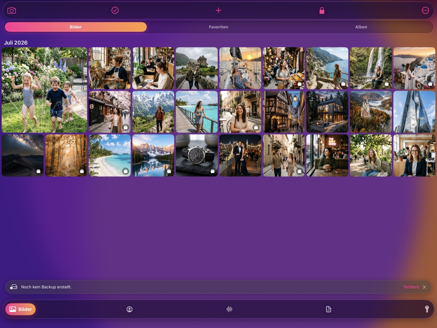 MyMediaVault auf dem iPad – Foto-Galerie